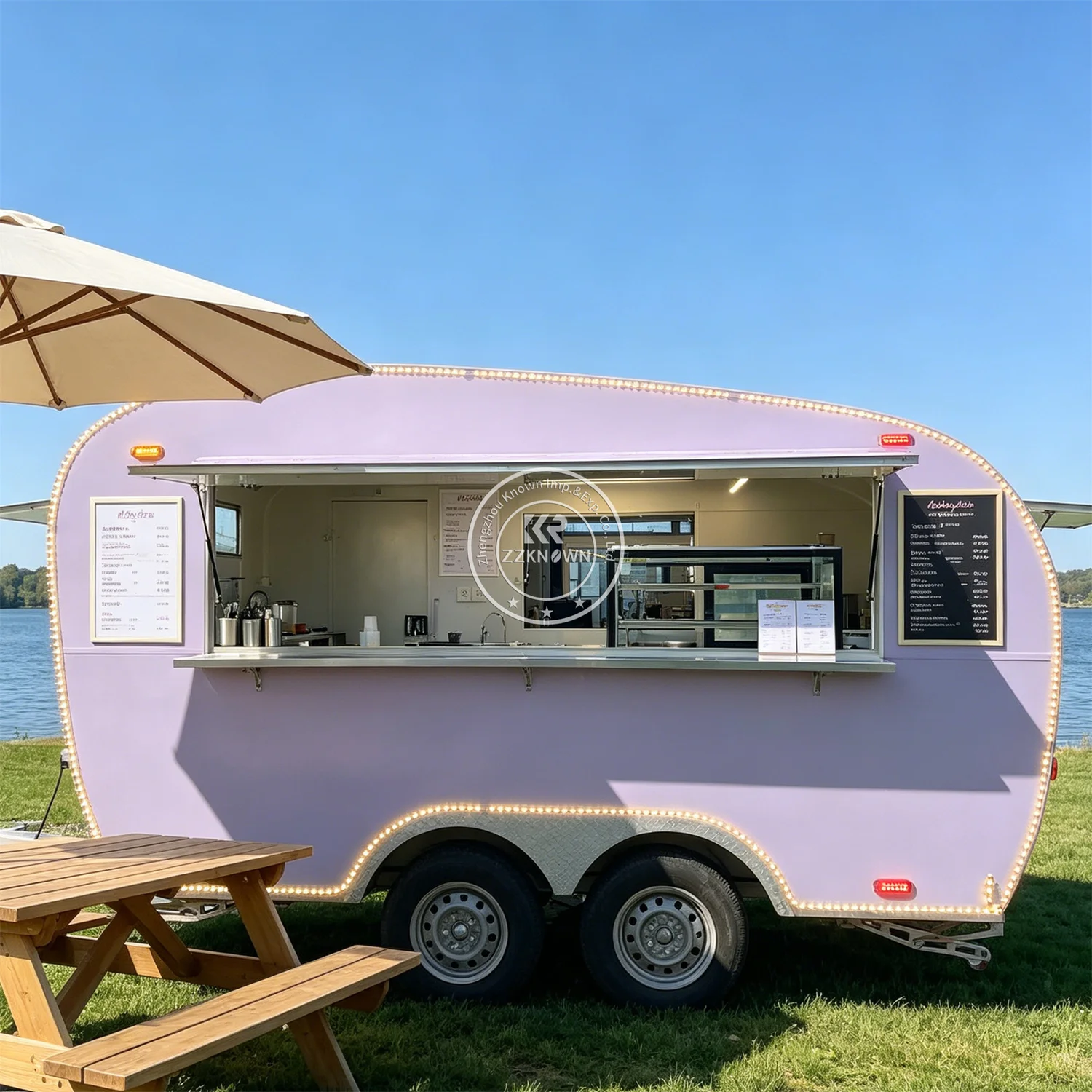 

Concession Food Trailer Catering Snack Cart Street Mobile Ice Cream Truck Fast Food Truck Trailer With Full Kitchen