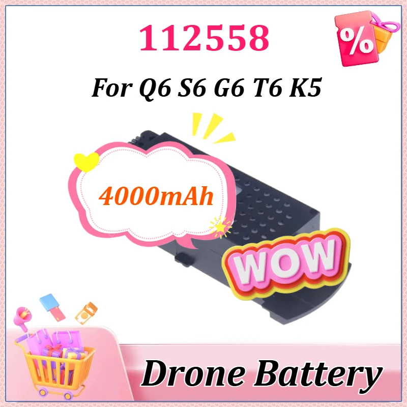 

112558 Upgraded for G6 S6 Q6 K5 T6 8K RC Quadcopter Spare Parts for G6 Pro Rechargeable Lipo Battery High-Capacity Batteries