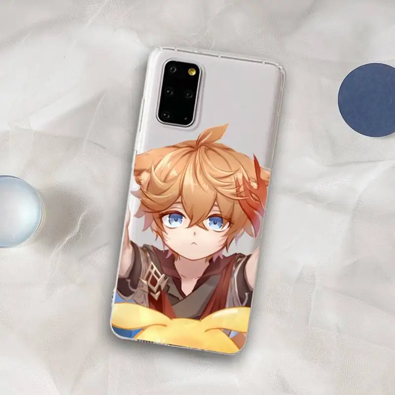 Yinuoda Anime Genshin Impact Tartaglia Phone Case For Samsung A 10 20 30 50s 70 51 52 71 4g 12 31 21 31 S 20 21 plus Ultra