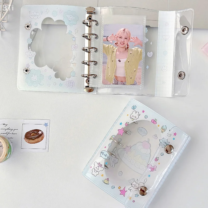 M5 귀여운 만화 바인더 커버 스케치북 액세서리 일기 루스 리프 노트 사진 카드 앨범 사무용품