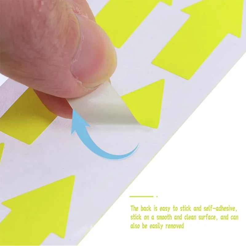 1000Pcs/ Roll Fluorescerende Kleur Label Bright Arrow Label Kleur Codering Inventaris Labels Zelfklevende Decoratieve Stickers