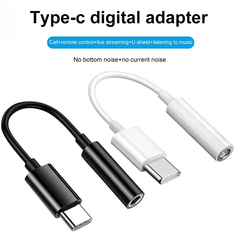 Adaptador auxiliar tipo C a 3,5mm Jack tipo C 3,5mm Cable de Audio accesorios para teléfono Cable Adaptador tipo C Adaptador USB C auriculares
