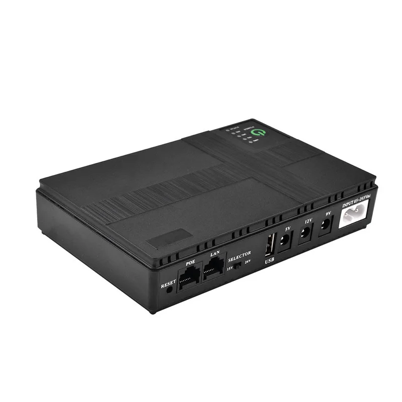 Uninterruptible Power Supply For DC5V, 9V, 12V ,24V Mini UPS Battery Backup 10400mAh Capacity For Router Monitor Camera