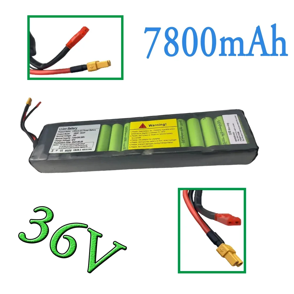 샤오미 전기 스쿠터용 M365 리튬 이온 배터리 팩, 내장 BMS 보호, 통신 없음, 오래 지속되는 범위, 36V, 7800mAh