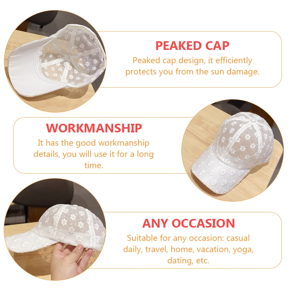 

1Pcs Fashion Chrysanthemum Peaked Cap Adjustable Breathable Sunshade Hat for Spring Summer Outdoor Protection Fashion Peaked Cap