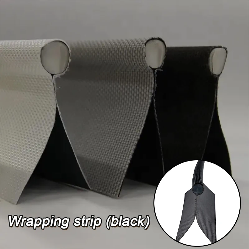 

1m Caravan Awning Rail Piping 6mm Double Flap Black Grey PVC Core Keder Camping/Tent/Awnings/Tents