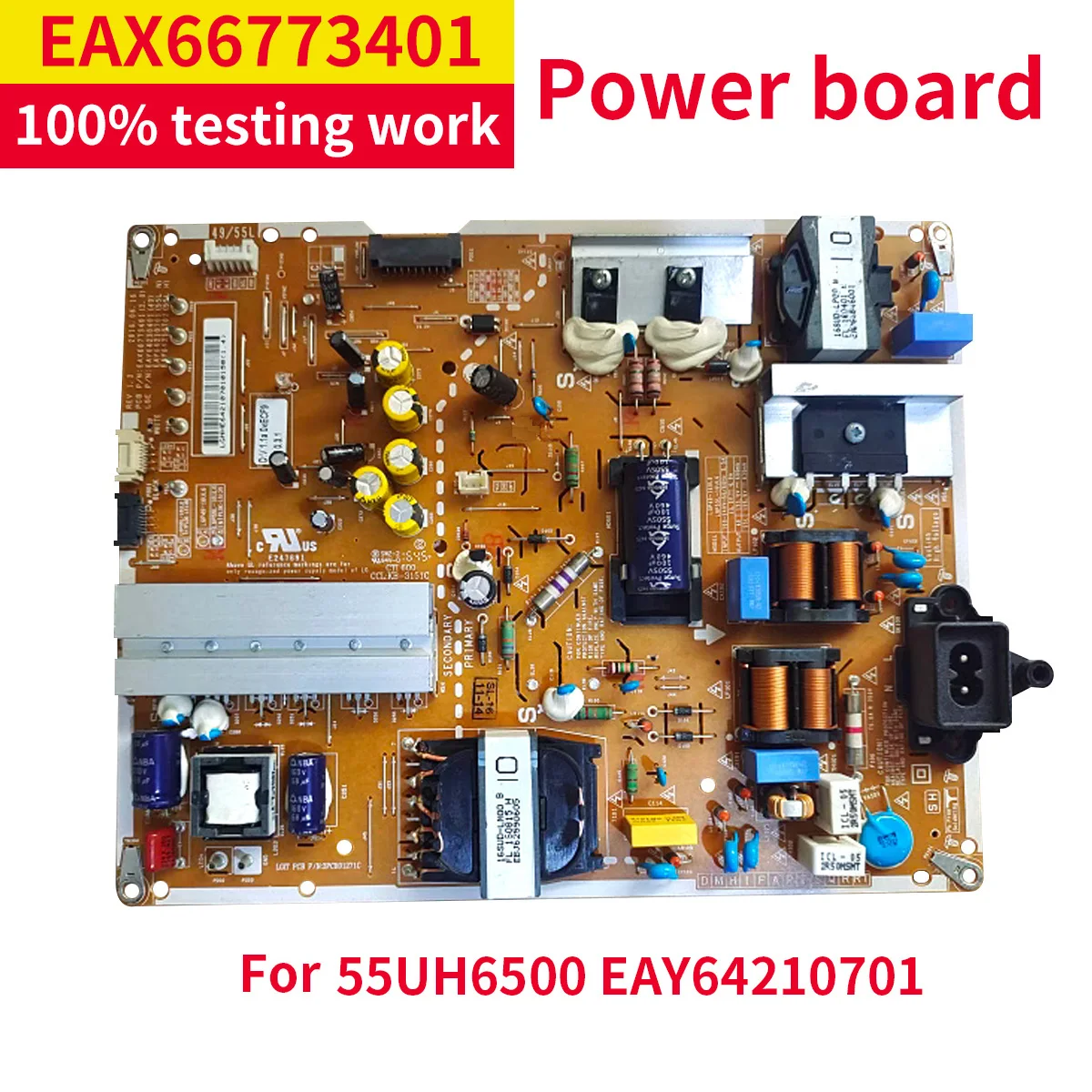 Good test power supply board for 55UH6500 EAX66773401 EAY64210701