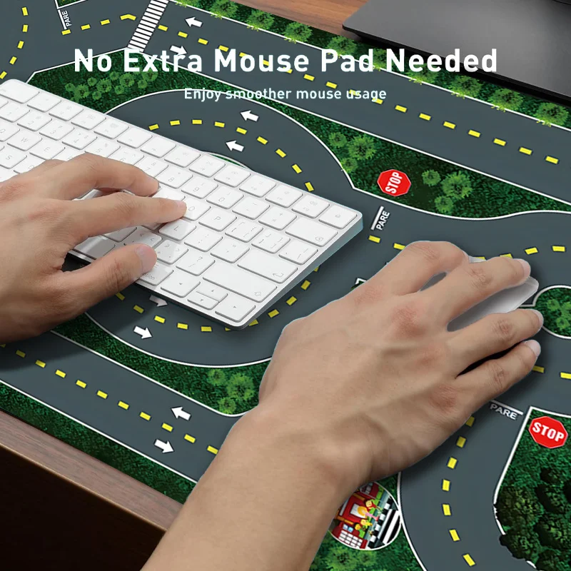 Racing Stadium Mouse Pad Large Rubber Base Anti-slip PC Desk Accessories Mousepad for Offices and Gamer Keyboard Mats Decor Mat