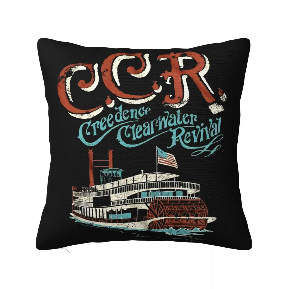 Creedence Clearwater Revival Riverboat Mens Ccr Proud Mary Rock Band Wholesale Pillow Case