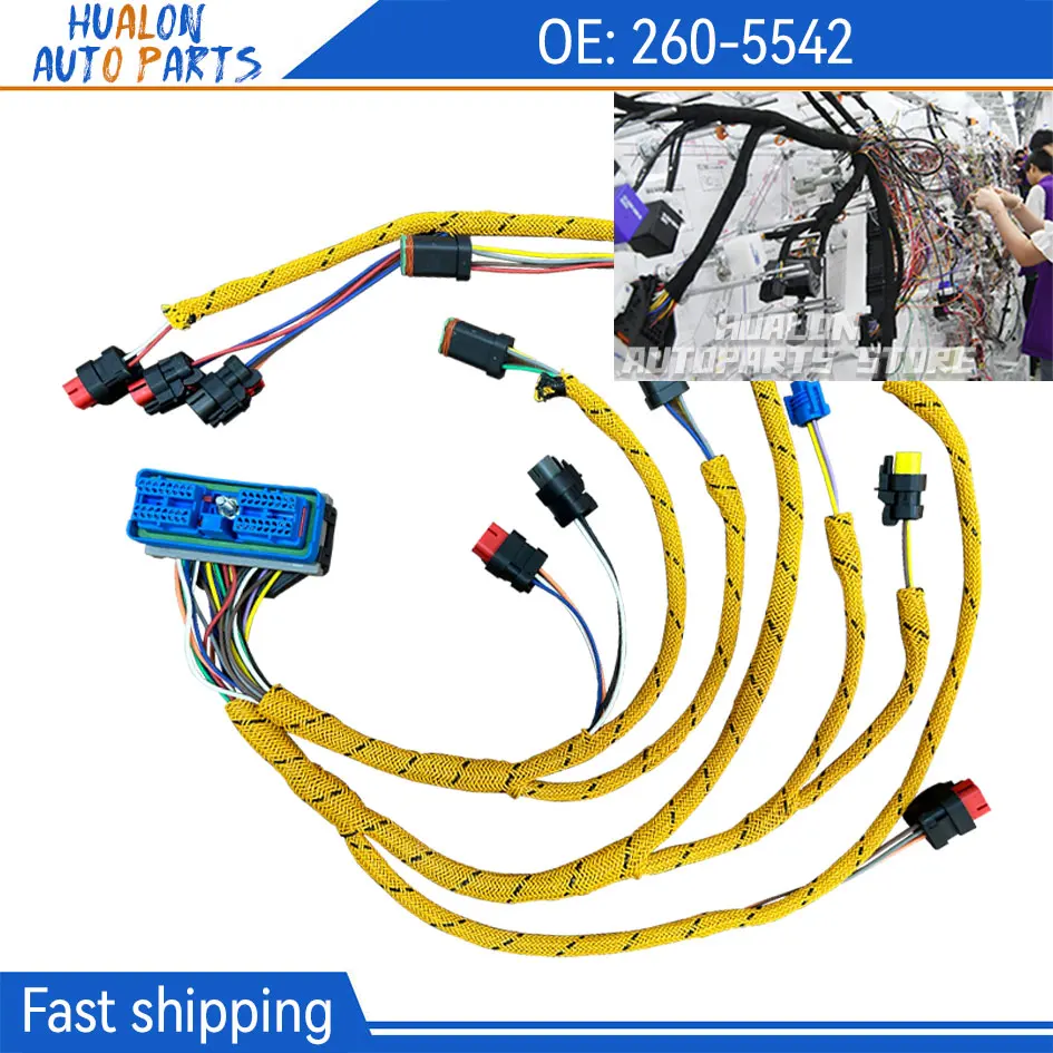 

Жгут проводов 260-5542 2605542 для двигателей Caterpillar CAT 120M 12M D6N 320D 924H 924HZ 928HZ 930H AP1000E AP1055E R1300G C6.6