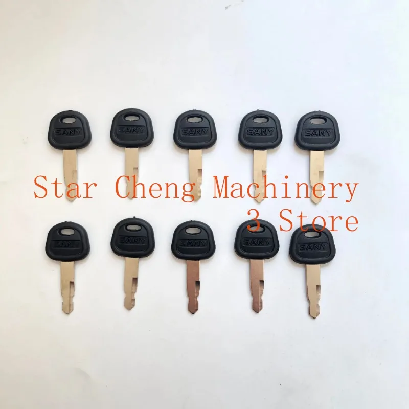 for Sany Higher Quality Excavator Bulldozer Loader Heavy Equipment key 10pcs Ignition Keys Excavator Parts