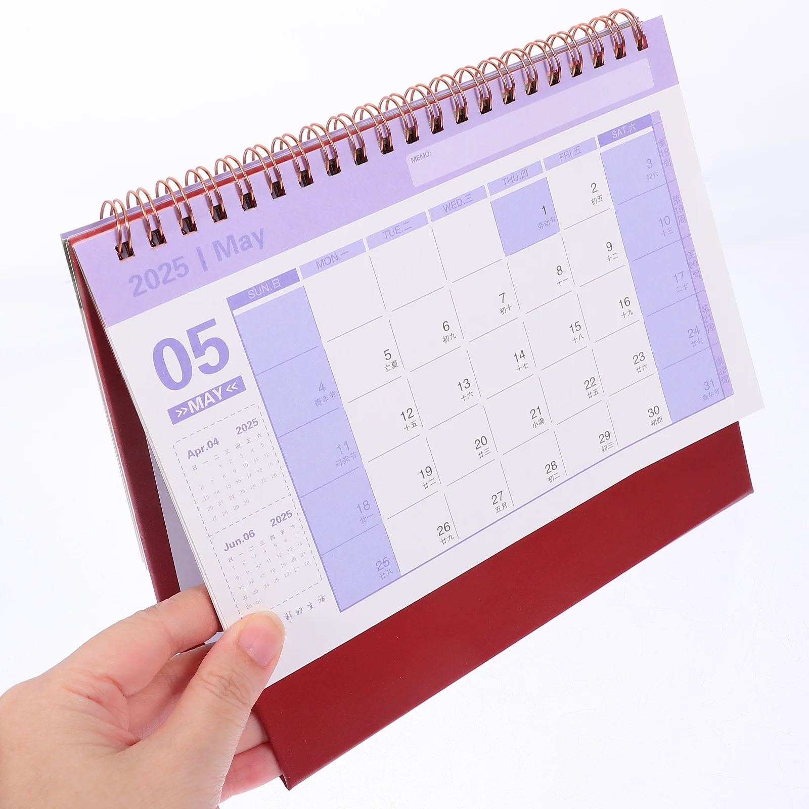 Mini Desk Calendar 2025, Small Tabletop Daily Schedule Monthly Planner For Home Office School Business, Flip Calendar Desktop