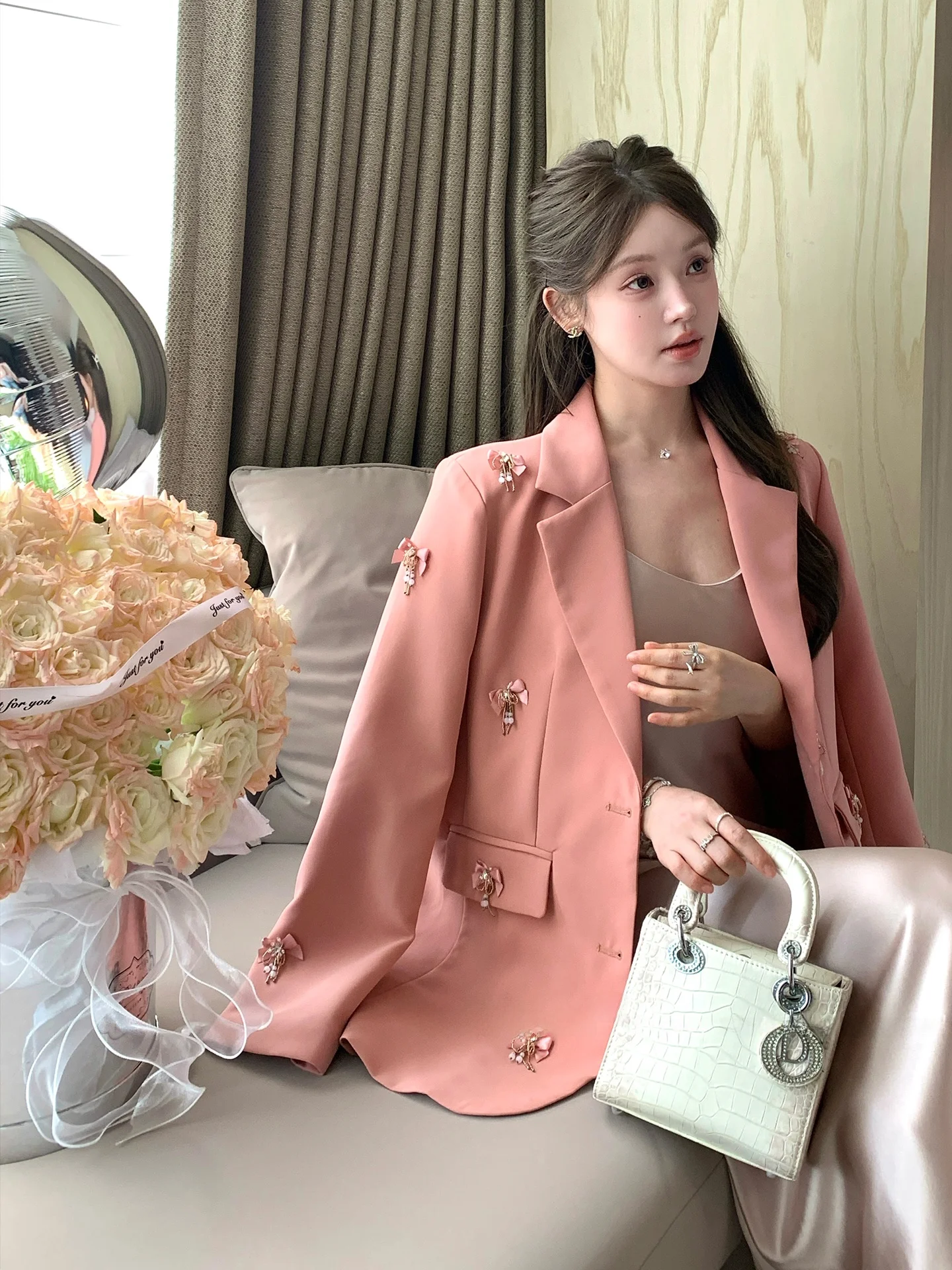 

FanyFloss Роскошный узел с блестками и кисточками, отделка мавпа, женская вечерняя одежда, джет, прямой крой, деталь на пуговицах