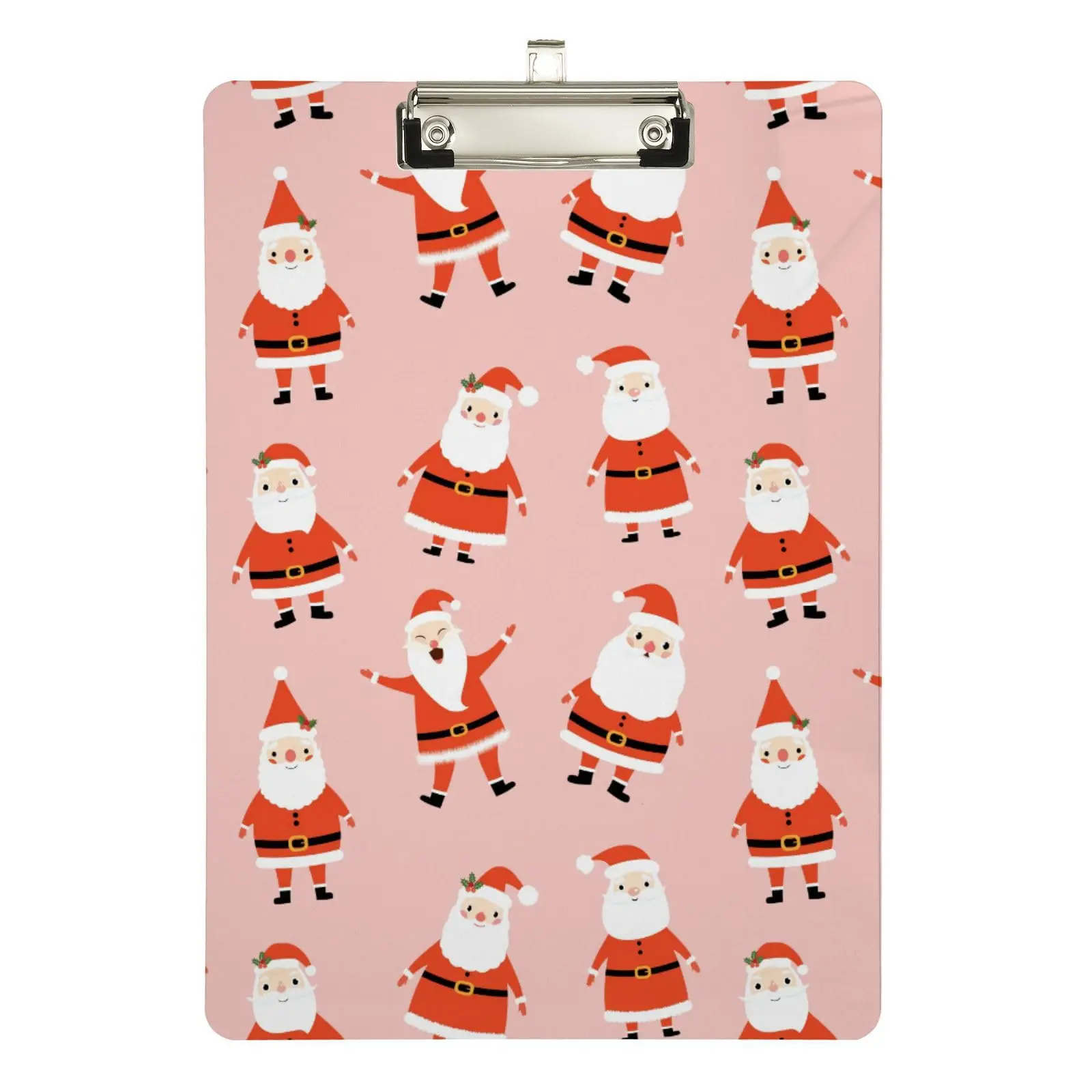 

Santa Plastic Clipboards Acrylic Clipboard Hardboard Profile Clip Retractable Clip Boards for Office Classroom Nurse Study