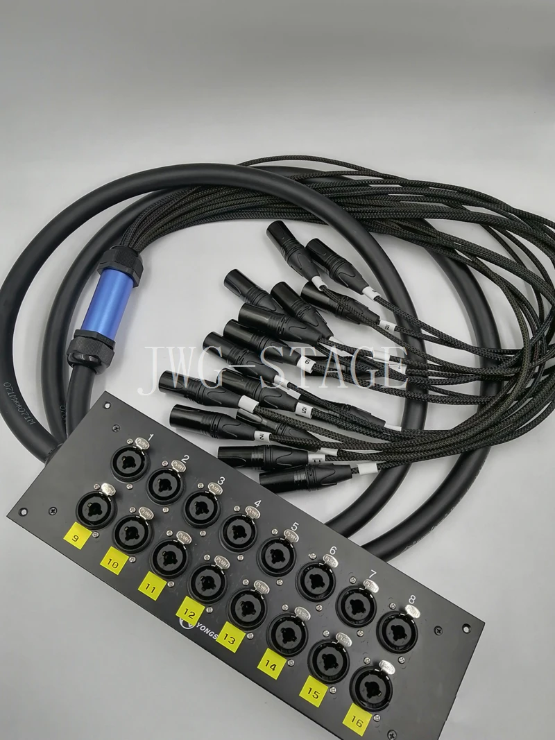 Sixteen Way Recording Studio Xlr 6.5 Audio Signal Cable Fantail Trailer Cable Xlr Composite Base