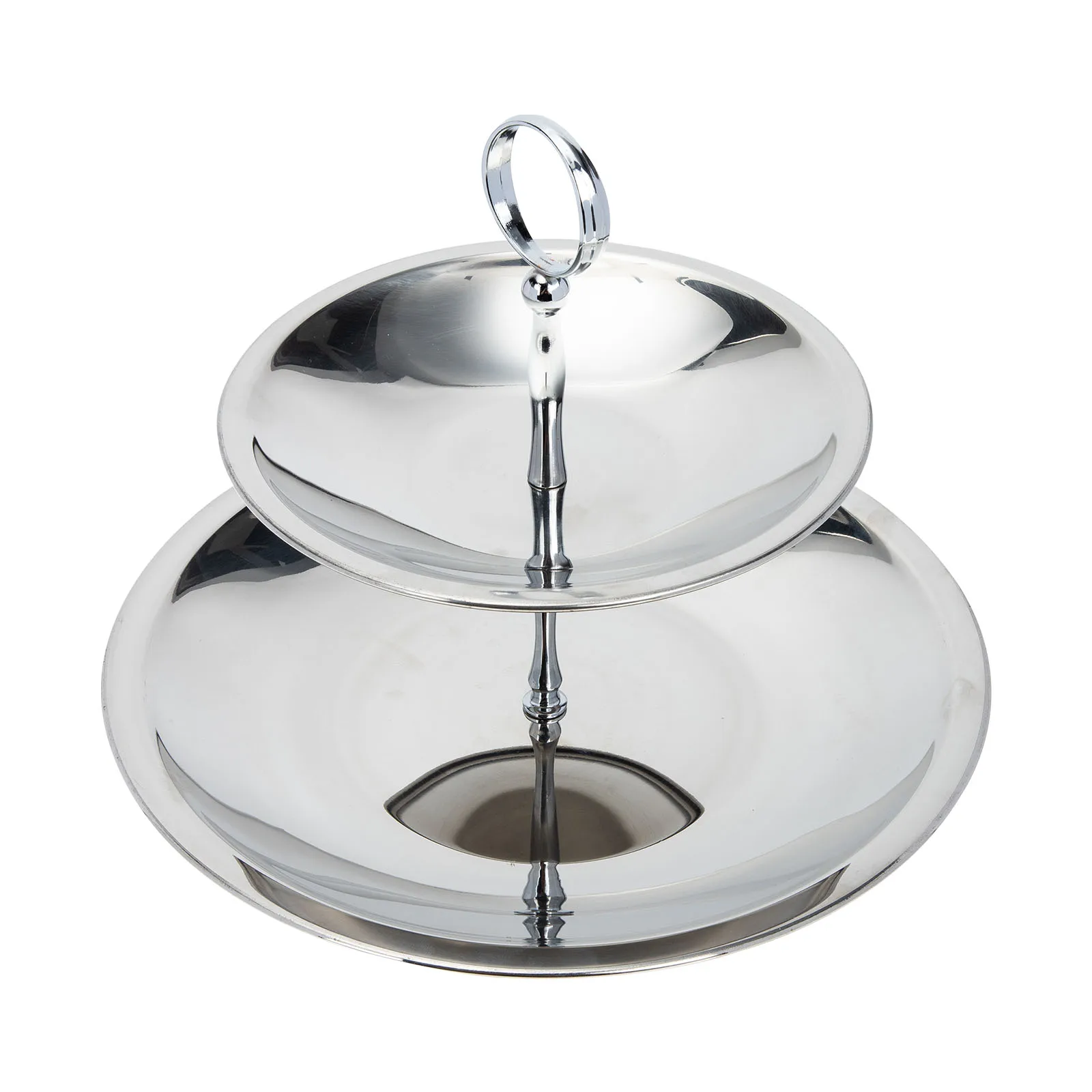 

Three Layer Fruit Plate Stainless Steel Tiered Serving Tray Multi-layer Fruit Tray Dessert Stand Snack Display Set Kitchen Bar