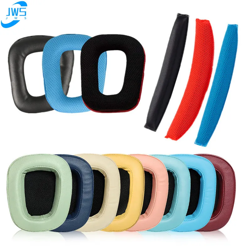 Replacement Headphones  Headband Earphone Sleeve  For logitech G331 G332 G432 G431G430  G930 Headset headphone bridge girder pad