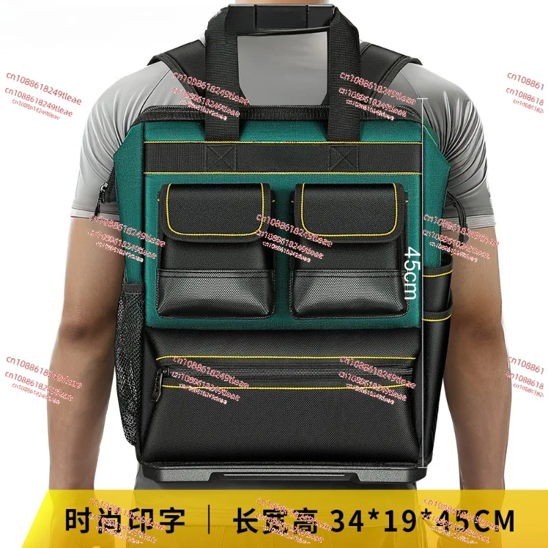 Tool Kit Robust Durable Electrician Special Multifunctional Thickened Wear Resistant Canvas Backpack Tool Backpack