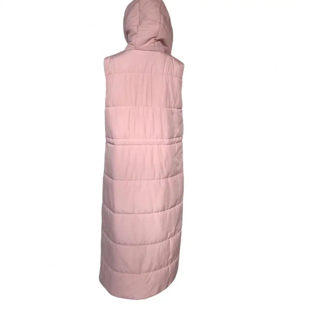 Fashion Down Jacket Long Comfy Puffer Vest Windproof Winter Female Down Jacket