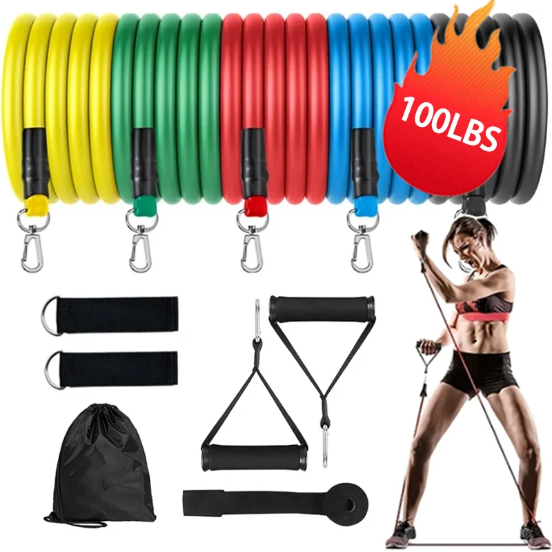 Fitness Pull Rope Resistance elastico Yoga cintura elastica Upgrade Training Stick Set Pilates esercizio attrezzature per il Fitness