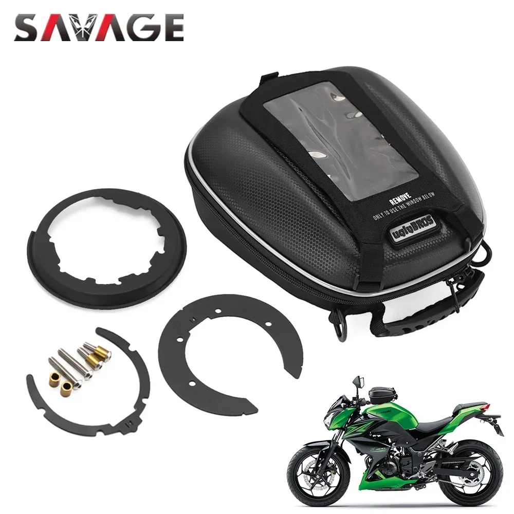 Fuel Tank Bag Luggage For KAWASAKI NINJA 125 250R 300 EX250R Z250 Z300 Motorcycle Accessories Waterproof Racing Bags Tanklock