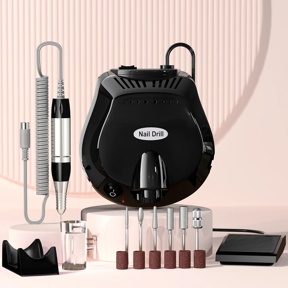LINMANDA 35000RPM Electric Nail File Machine Foot Pedal Gel Polish Remover Manicure Pedicure Nail Art Tools Gifts Women