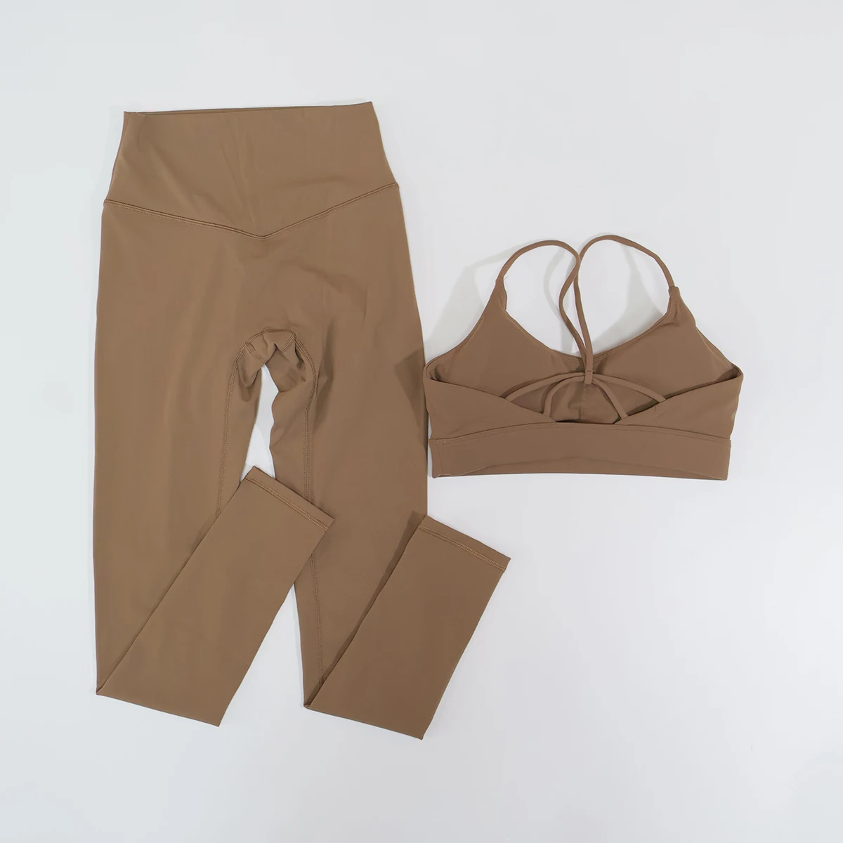 Neues Sommer-Sportset für Damen, 2-teilig, ärmellos, für Fitness und Yoga, mit hoher Taille, atmungsaktiv, eng anliegend, zweiteiliger Sportanzug für Frauen – Detail 15