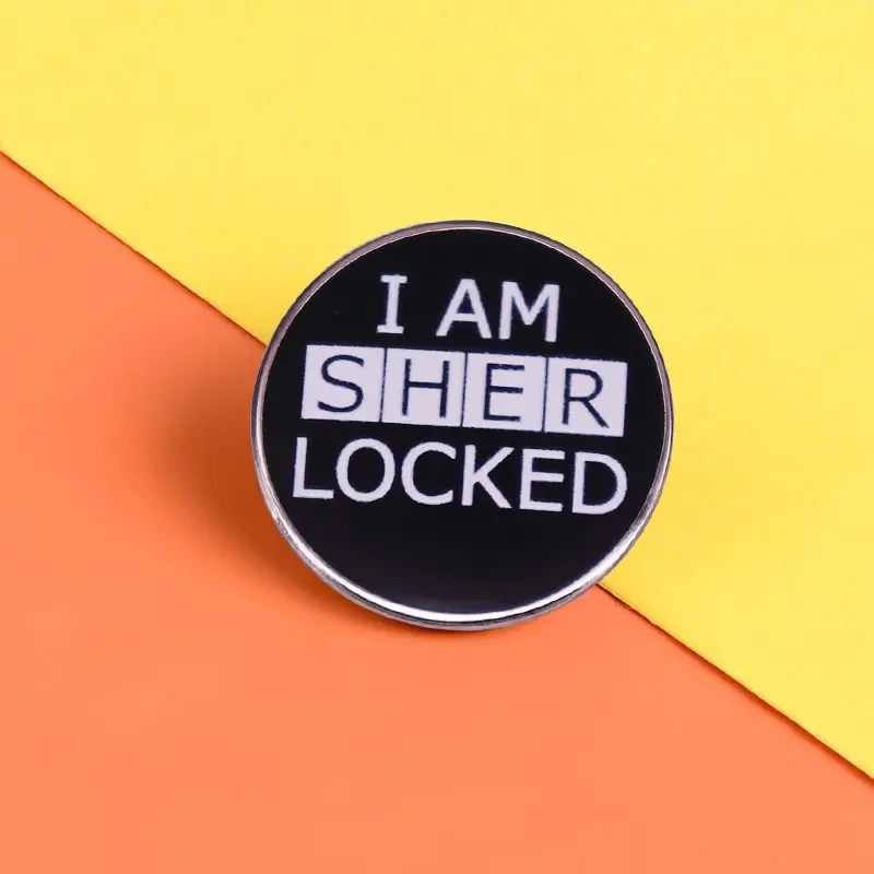 أنا Sherl0cked المينا دبوس الجريمة الدراما برنامج تلفزيوني شارة دبابيس لحقائب الظهر