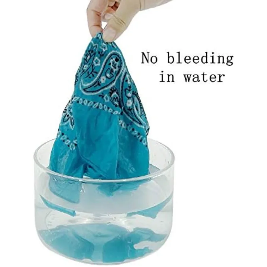 12 قطعة باندانا للنساء والرجال 100 قطن مخصص موضة بيزلي تصميم متعدد الوظائف في الهواء الطلق مربع منديل للعارضة