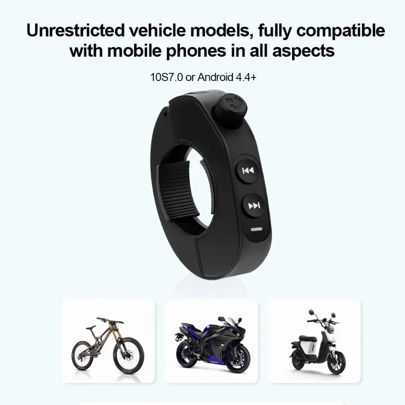 

Wireless Media Smart Phone Remote Control Motorcycle Handlebar Media Controller Steering Wheel Switch Bluetooth