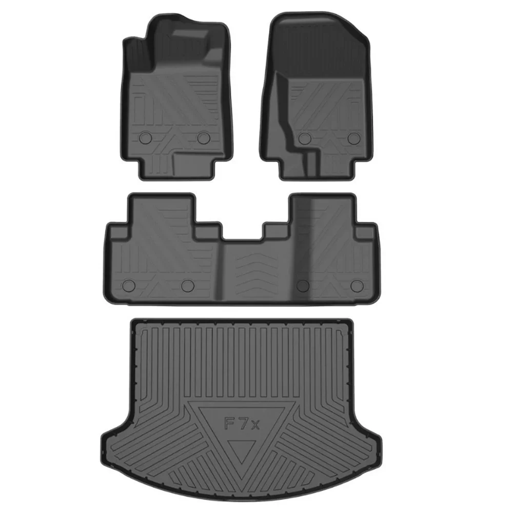 For Haval F7X 2019-2022 Car Floor Mat Interior Carpet TPE Leather Foot Pad Mats Cover Car-styling Accessories Protection