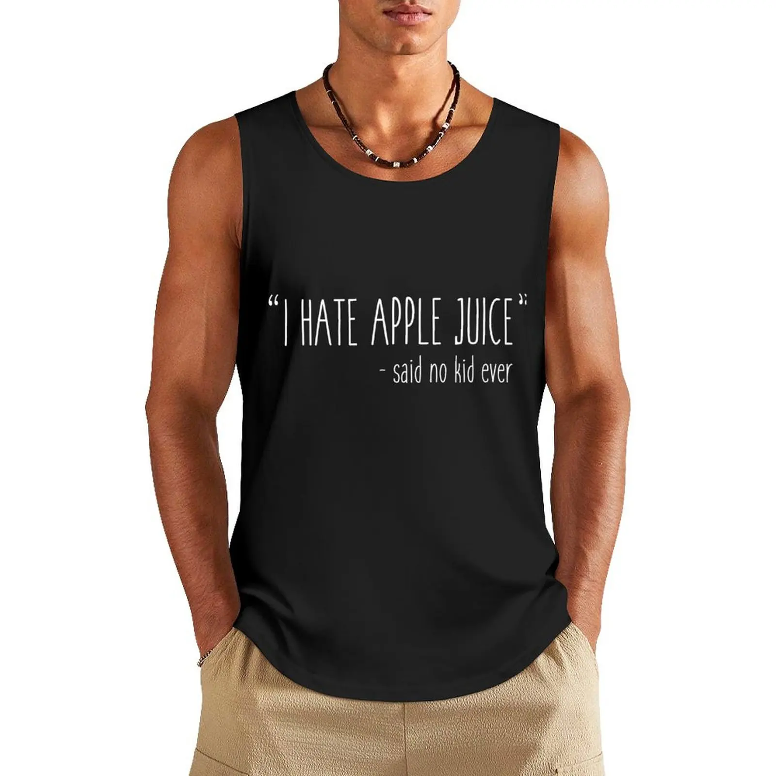 Майка I Hate Apple Juice Мужская, летняя одежда, аксессуары для спортзала, брендовая мужская одежда