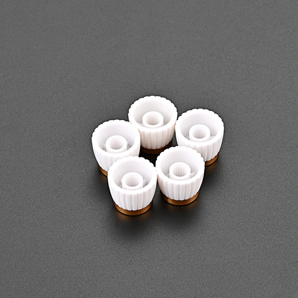 

5Pcs Instrument Volume Knobs Fine Workmanship Guitar Potentiometer Caps for Long Lasting Use Control Knobs Caps Guitar Parts