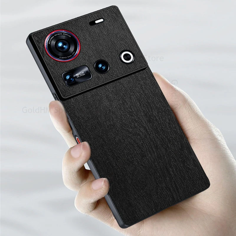 Wood Texture Leather Phone Case For ZTE nubia Z70 Ultra Slim Shockproof Soft Cover For Nubia Z50S Z50 Z70 Ultra Z40 Z30 Z60S Pro