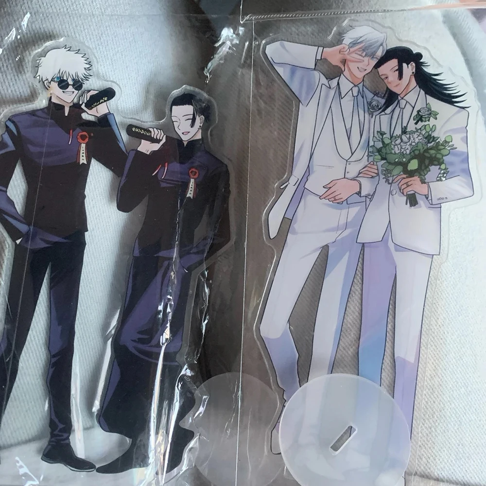Anime Peripheries Figure Satoru Gojo Geto Suguru Wedding Acrylic Stand JJK Peripheral Cartoon Originality Desktop Ornament Props