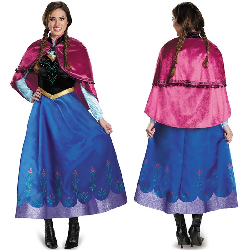 Disfraz de Princesa Elsa para Cosplay, Versión Adulta para Mujer, Traje de Reina de Hielo para Halloween, Actuación en Escenario, Hanfu Tradicional