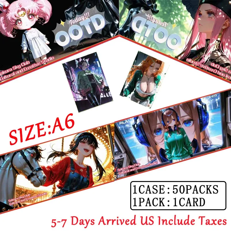 

Wholesale Goddess Story Booster Box A6 OOTD Change Clothes Waifu Doujin Toy Sexy Nude Breast Anime Christmas Gift