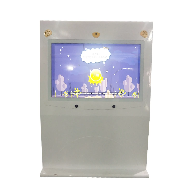 Segnaletica digitale con display LCD touch screen per chiosco self-service con informazioni interattive da pavimento da 55 pollici