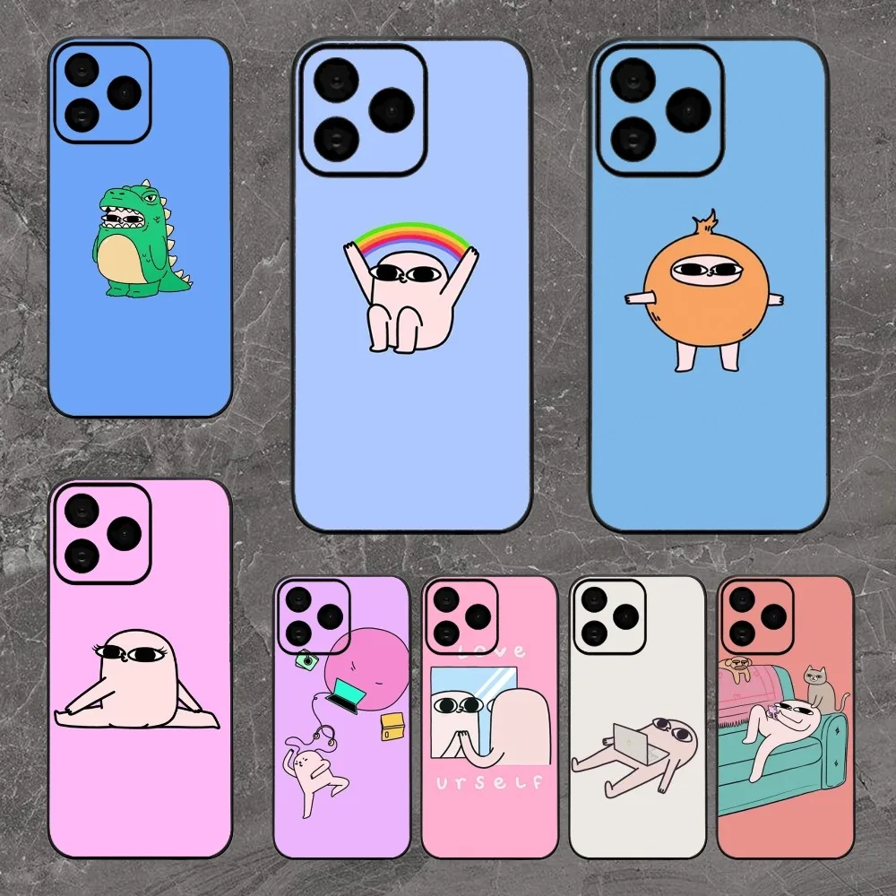 Pink Cartoon Funny big eyes ketnipz Phone Case Phone Case For iPhone 8 15 Plus 11 12 13 Pro Max 14 14 15Pro Max