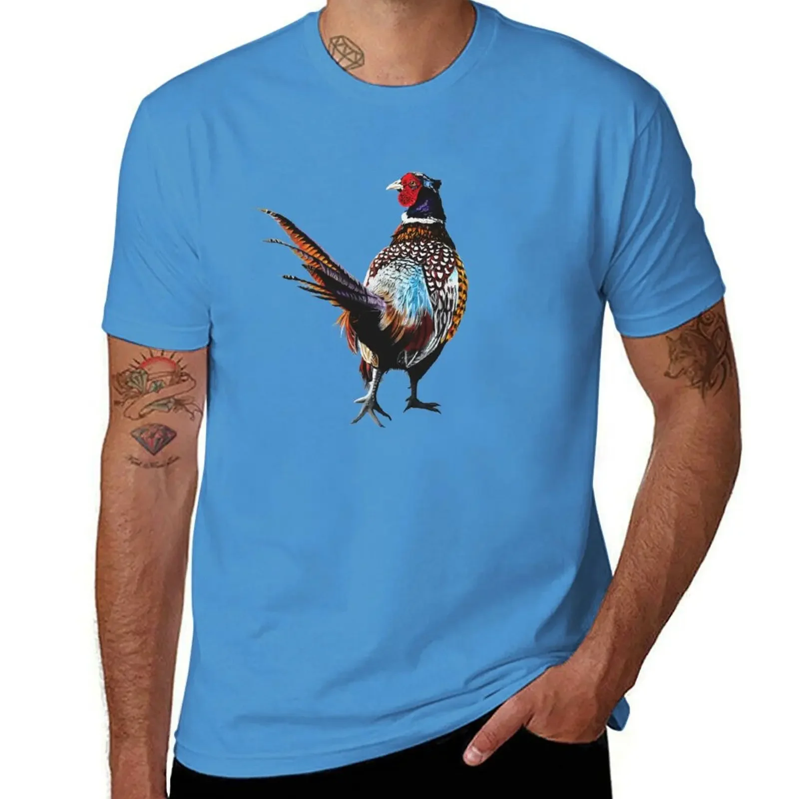 Pheasant - pheasants - game bird- Pheasant art T-shirt graphics plain cute tops mens funny t shirts