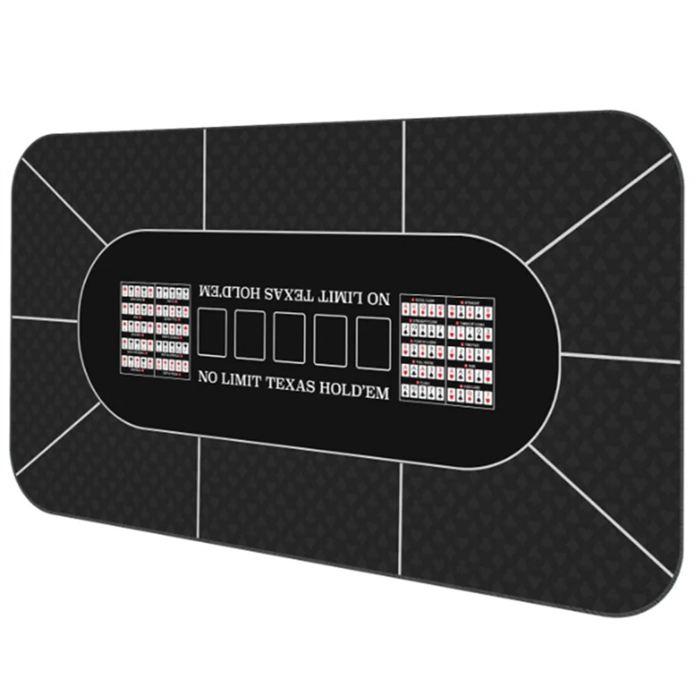 Thick Professional Casino Texas Hold'em Poker Mat Poker Mat Rubber Table Mats Mahjong Board Games Tablecloth Accessories