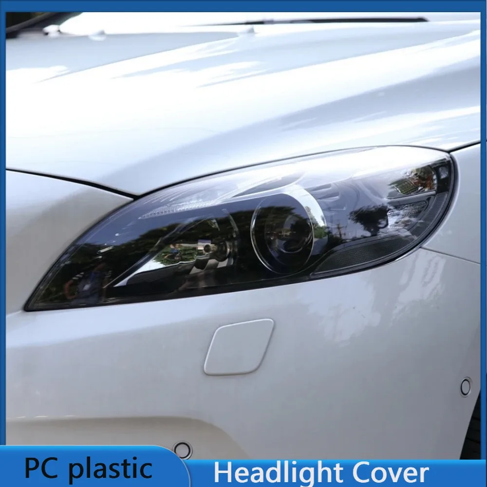 For Volvo V40 2013 2014 2015 2016 Year Front Headlight Cover Transparent Lampshade Headlamp Lens Shell Body Kit Accessories
