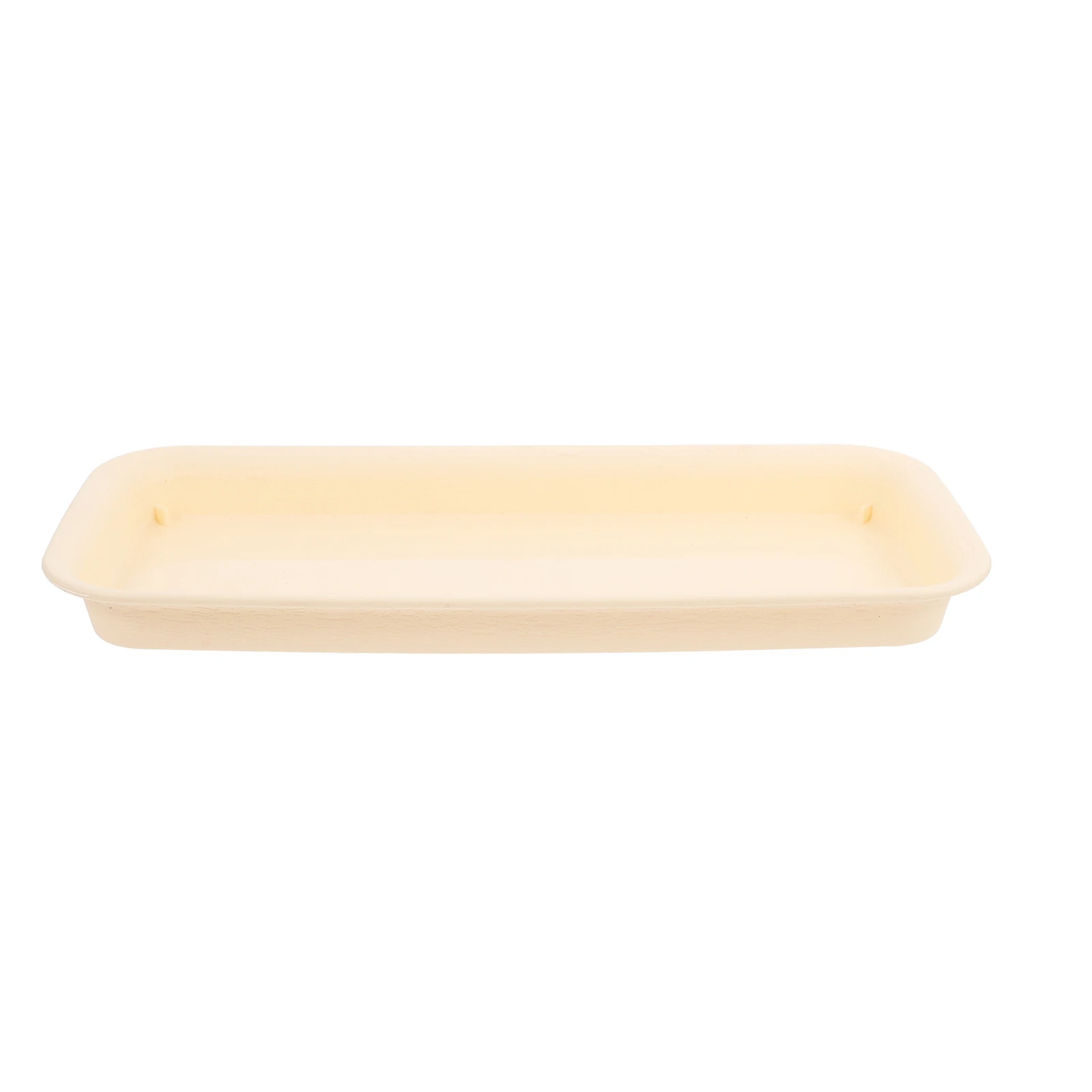 

Rectangle Resin Flowerpot Base Light Brown Plant Drip Tray Indoor Planter Water Catch Saucer Bonsai Accessory Garden