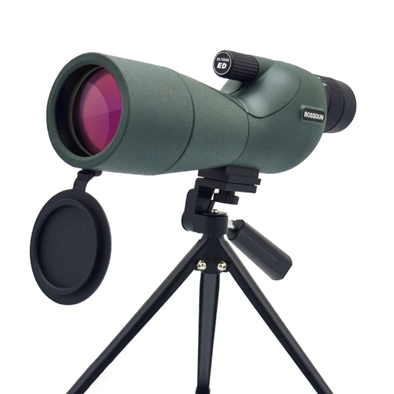 

25-75x60 HD Spotting Scope Zoom Monocular Powerful Telescope Bak4 Prism ED Lens For Outdoor Camping Bird Watching Shooting