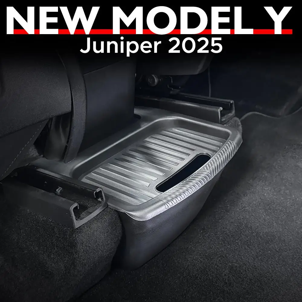 Rücksitz-Aufbewahrungsbox für Tesla New Model Y 2025–2020, Start Juniper Organizer Bins, Rücksitz-Mülleimer, Müllsack-Tablett