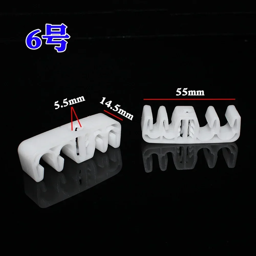 4pcs Car Body Chassis Oil Pipeline Harness Wire Water Pipe, Iron Pipe Interval Fixing Plastic Clip Buckle Audio Cable Finis