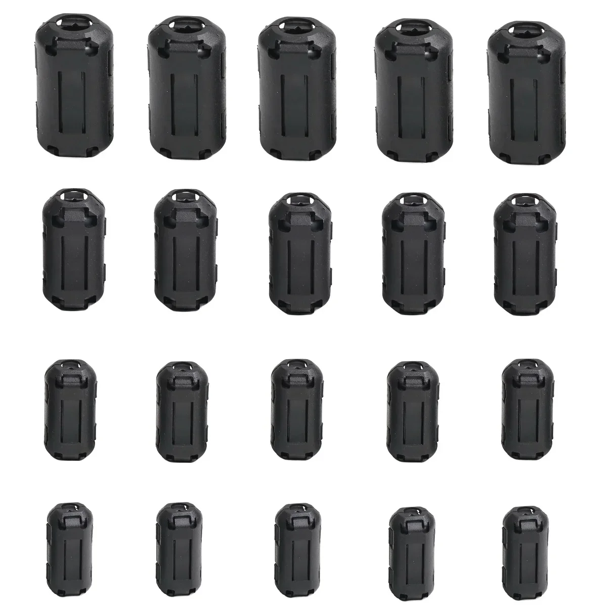 Ferrite Cores Noise Reduction Clips 20pcs for Effective For RFI Suppression on USB Powerline and Coaxial Cables