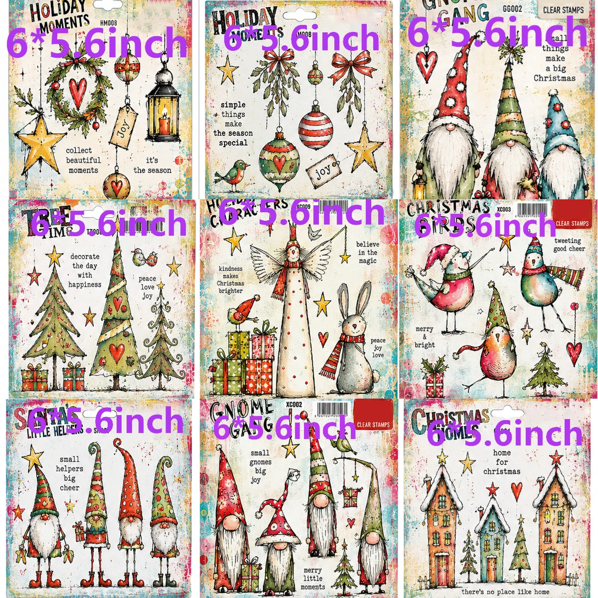 Mouse 2026 New Snowman and Post Office Stamps For DIY Scrapbooking Crafts Maker Photo Album Template Handmade Decoration