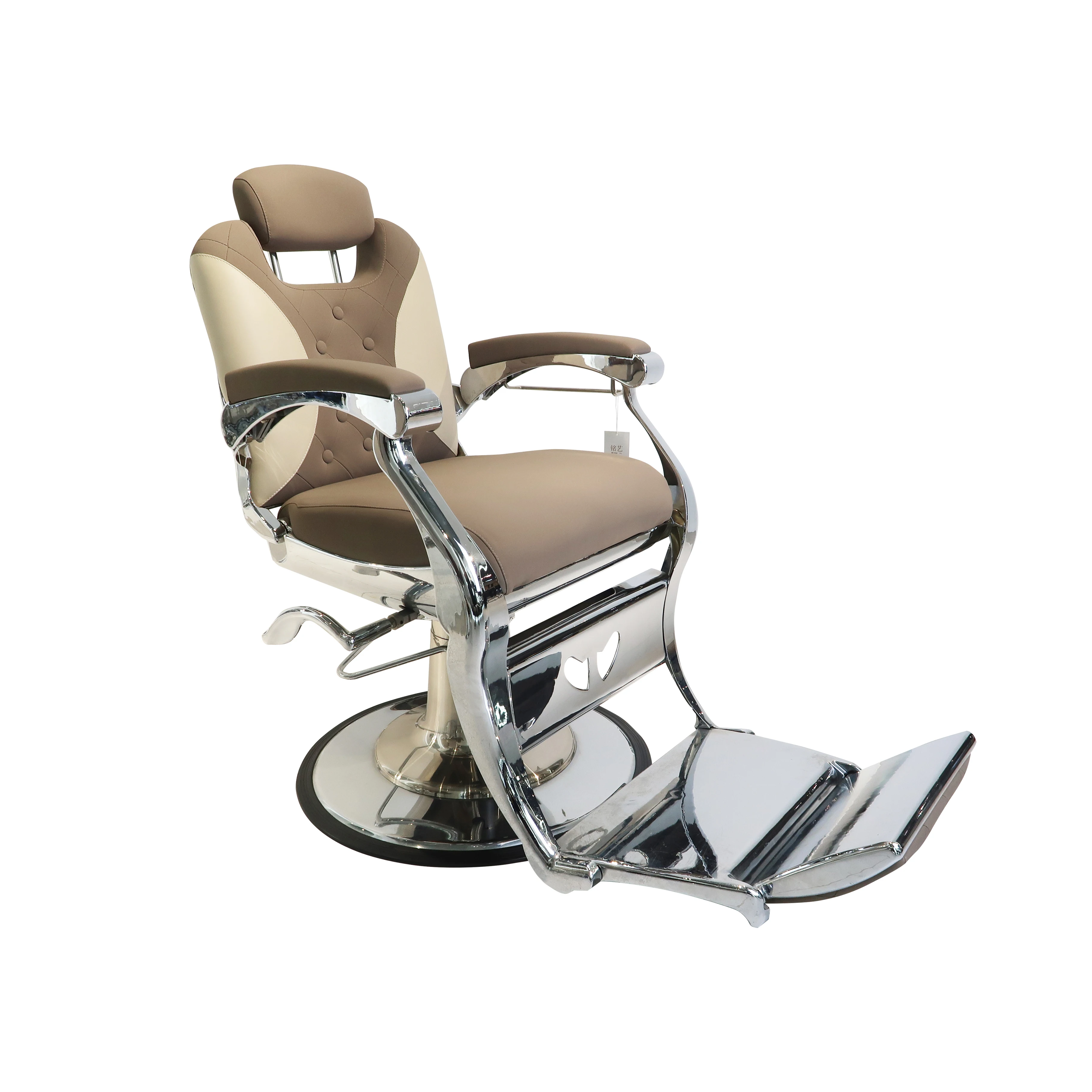 

* Retro Head Chair Hair Salon Dedicated Men's Hair Cutting Chair Reclining Chair for Sale