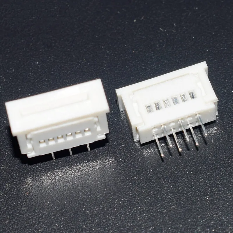 10PCS FPC Connector, 1.25mm Pitch, 4P/5P/6P/8P/10P/12P/30P, Vertical, Lock Type, Double Row Staggered Pin Socket
